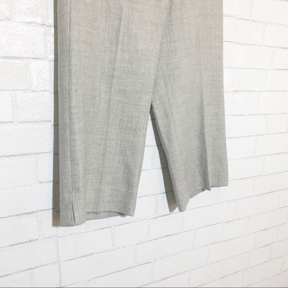 RESERVED BCBGMaxAzria Grey Wool Cropped Carrie Pants Size 4 - Picture 6 of 11
